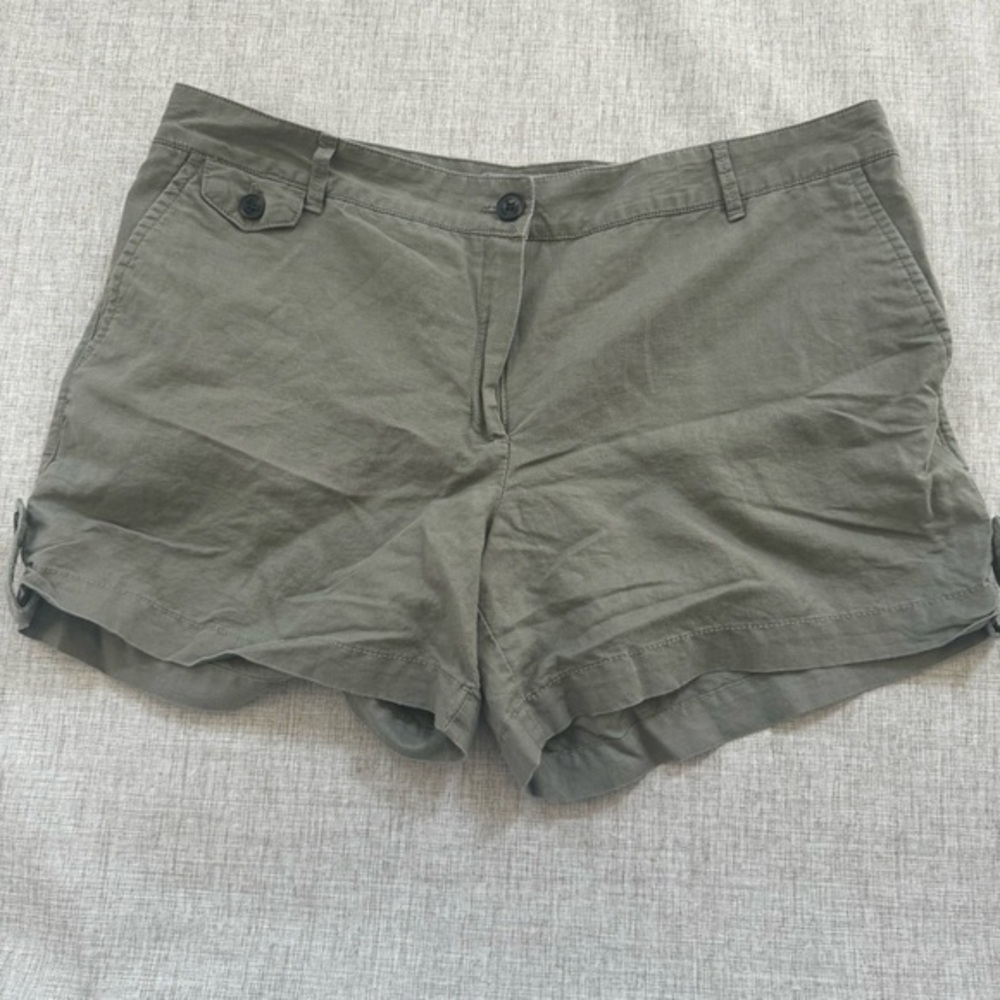 MNG by Mango Linen‎ cotton Shorts size 14